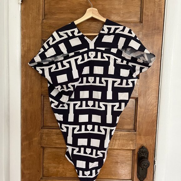 Zero + Maria Cornejo Mini Grecian Print Dress - Sz 0 - Picture 2 of 6